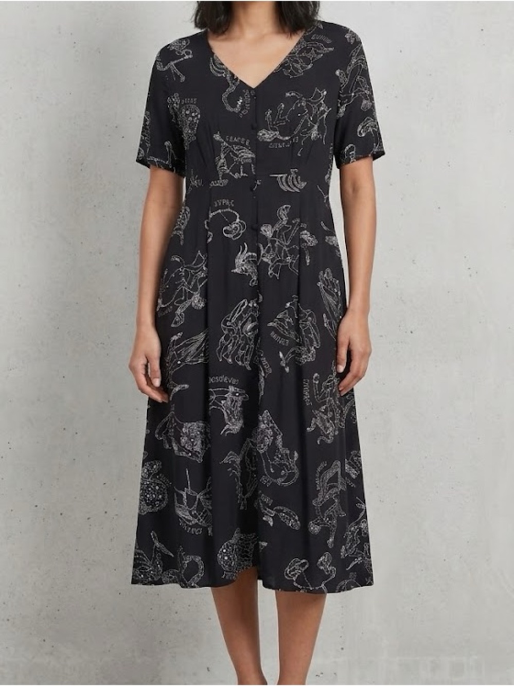 Disturbia Zodiac Astrology Print Midi Dress 12